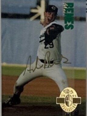 Alan Benes autographed 1993 Classic Four Sport baseball rookie card minor league